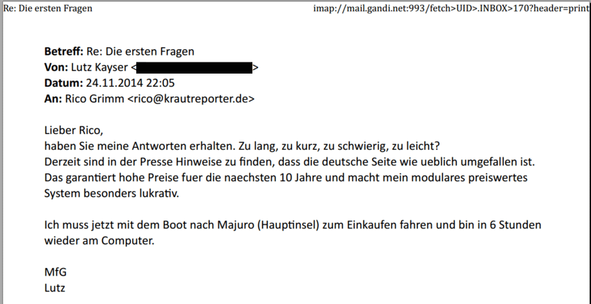 Er ist ungeduldig... ;)