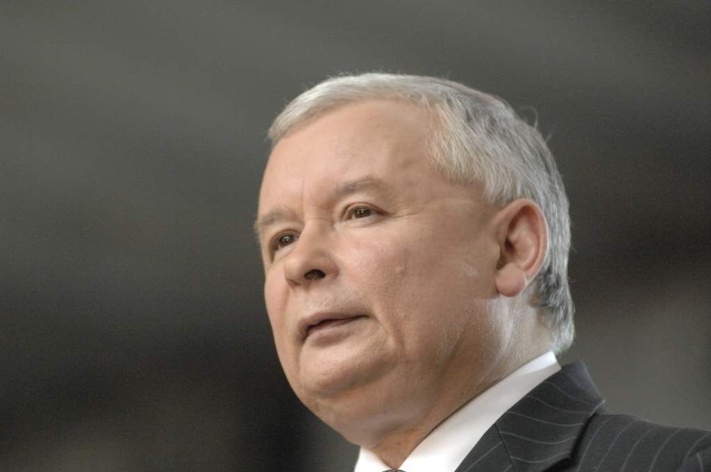 Der Vorsitzende der Partei „ Recht und Gerechtigkeit“, Jarosław Kaczyński.