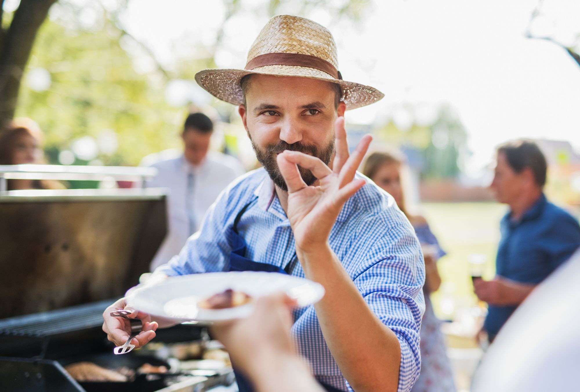 "When summer evenings are nice and hot/ The thing to do is find a spot/ Where a barbecue can be set up/ So everyone can come and sup/ (...) And enjoy the light hearted, cheerful chatter/ With friends, who to you, truly matter. (...)"
