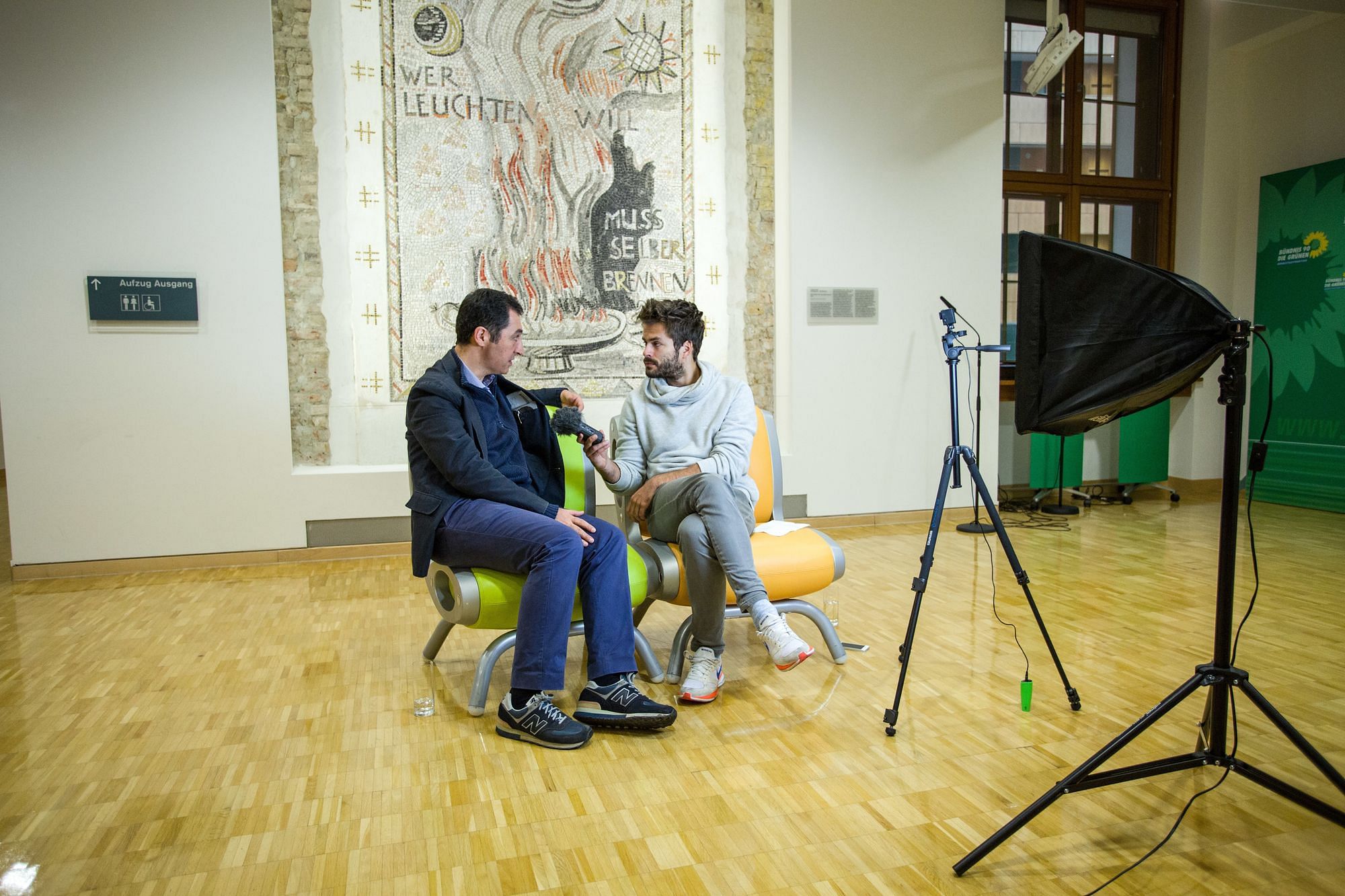 Cem Özdemir und Tilo Jung