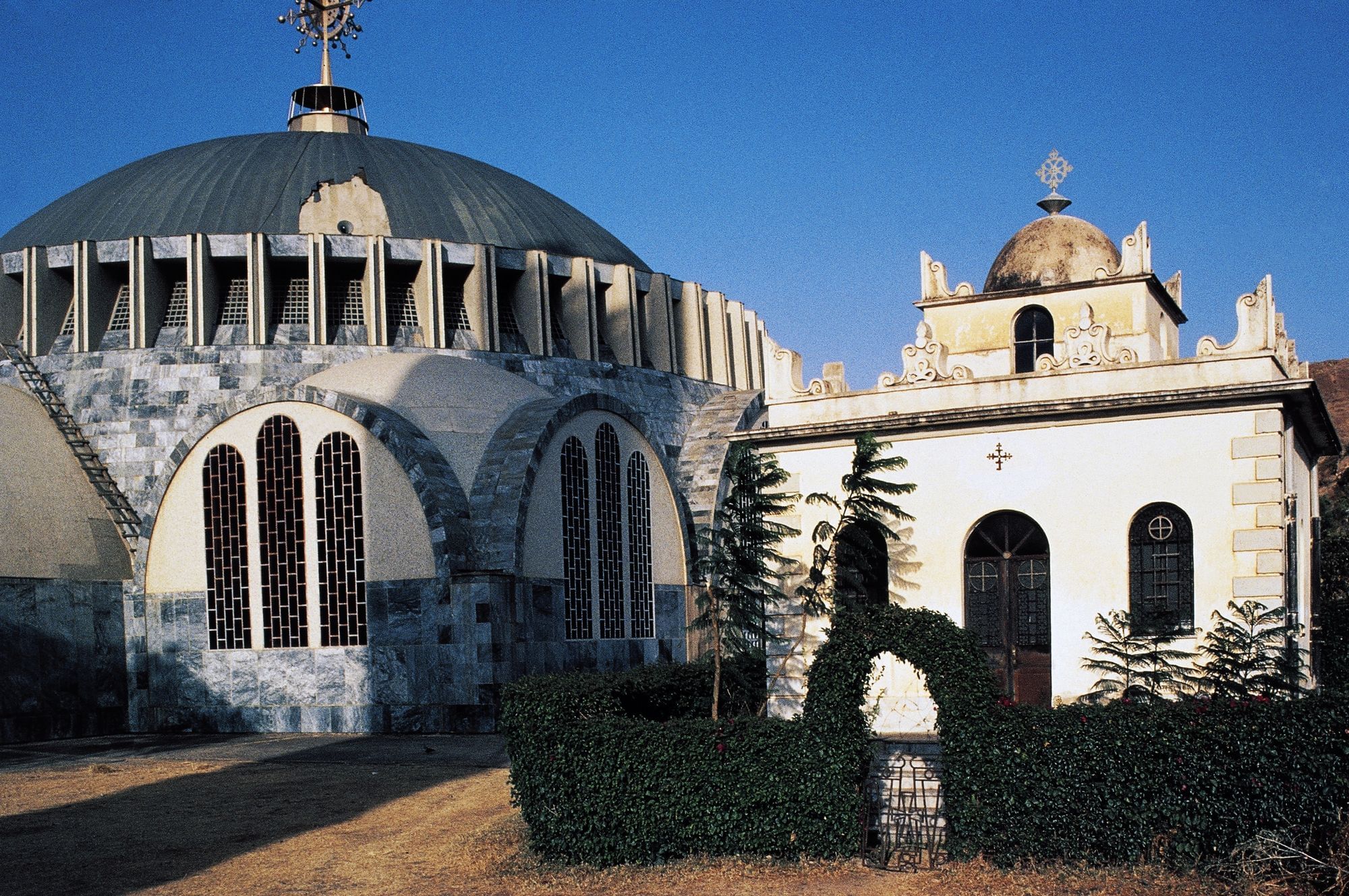 Kirche der Heiligen Maria von Zion und das dazugehörige Mausoleum, Axum, Äthiopien.