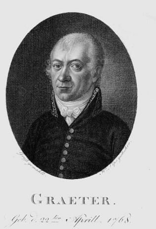 Friedrich David Graeter , Volkskundler - ein Vorfahr