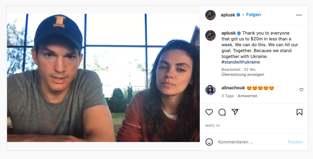 Schauspielerin Mila Kunis und ihr Mann Ashton Kutcher.