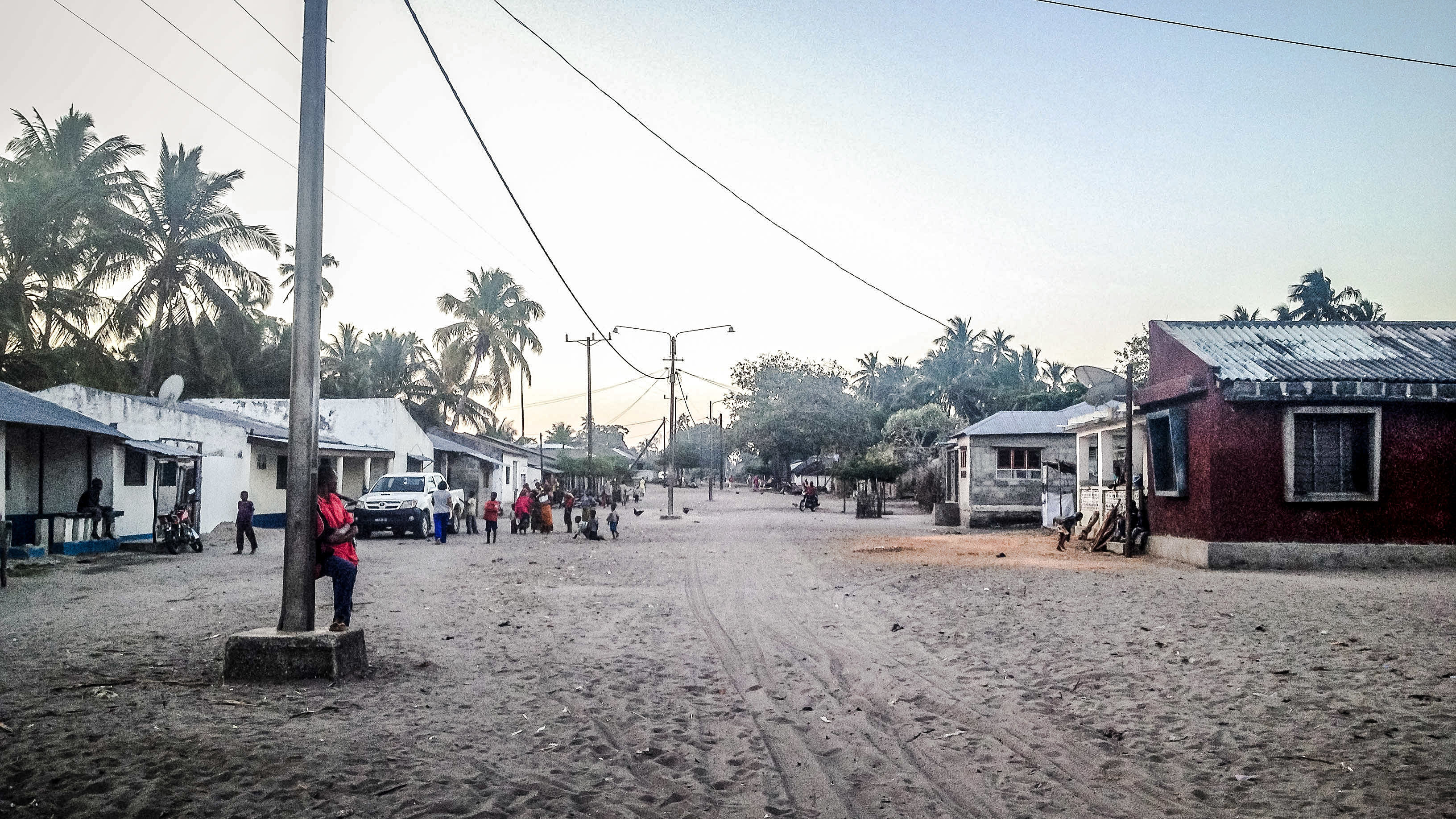 Eine Sandstraße in Palma