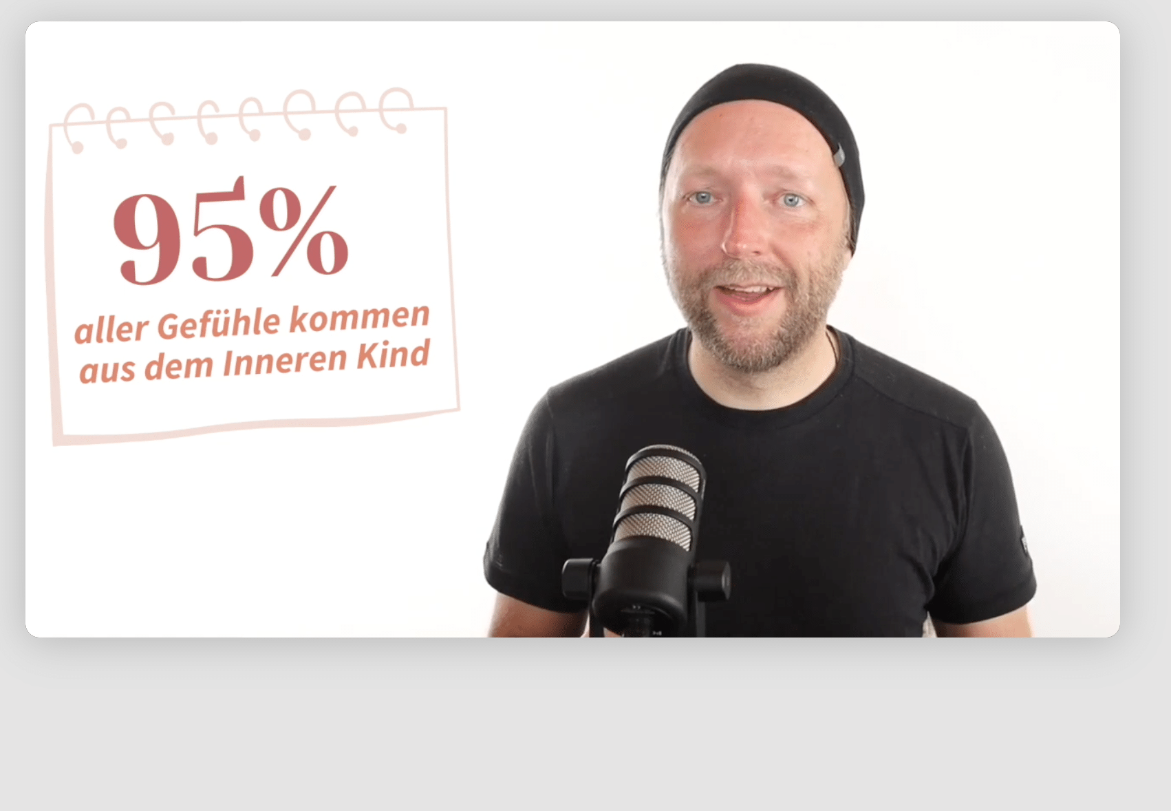 Hinter Asano steht: „95 % aller Gefühle komen aus dem Inneren Kind“