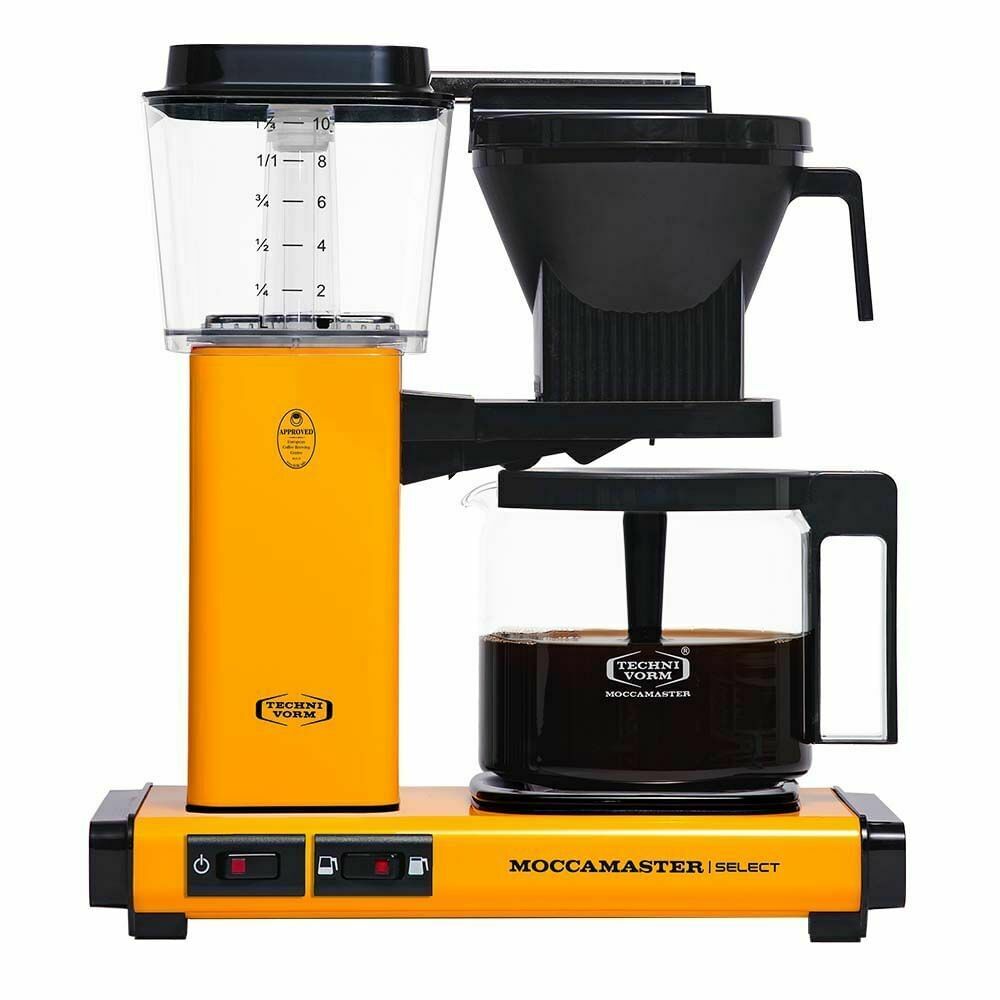 Foto einer gelben Kaffeemaschine "Moccamaster"