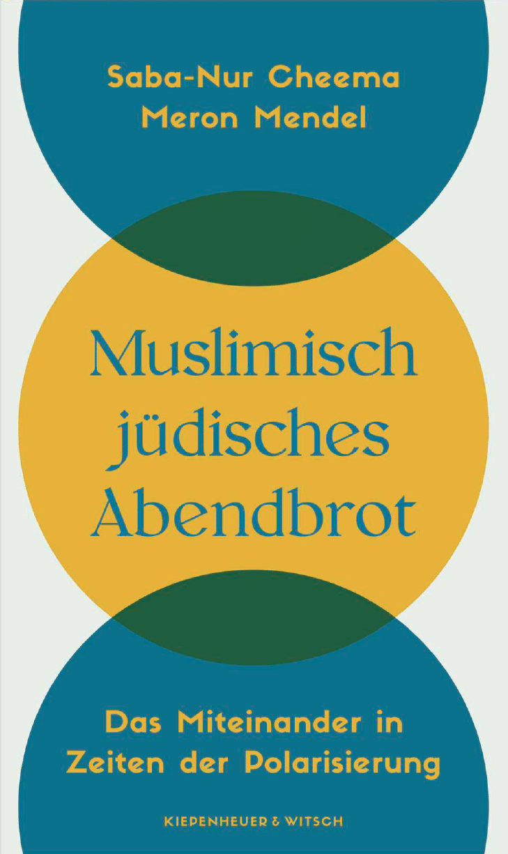 Zu sehen ist das Cover des Buches "Muslimisch-jüdisches Abendbrot"
