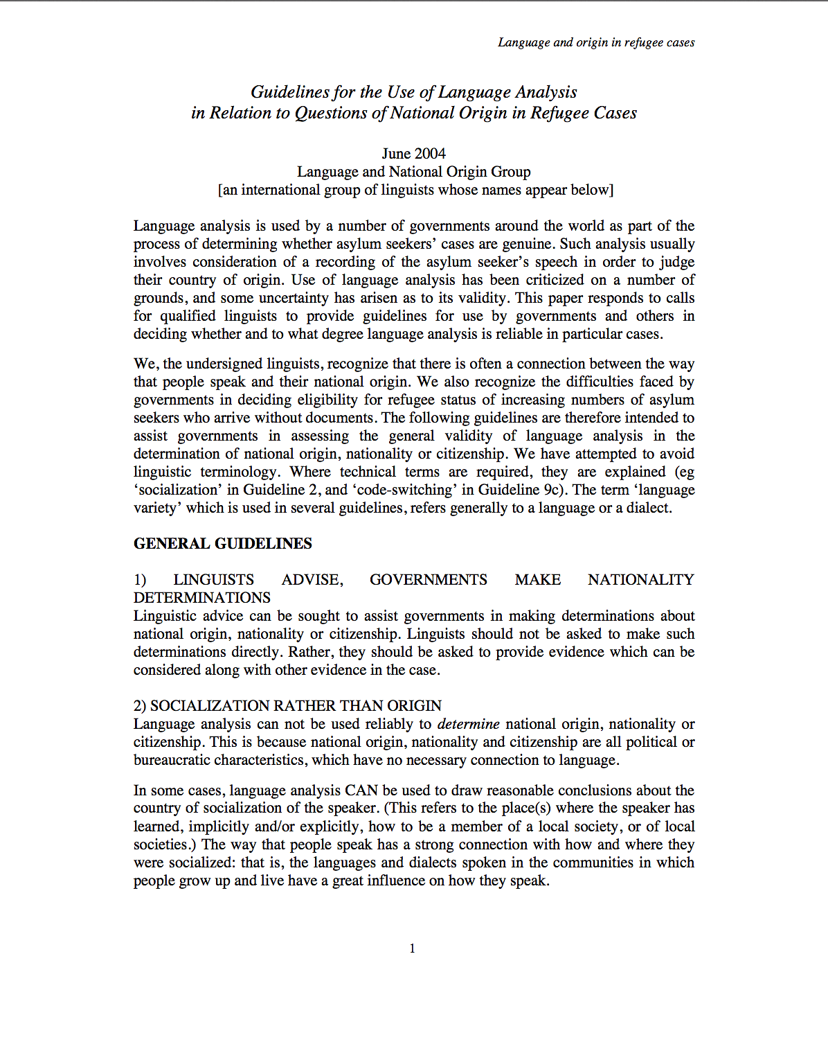 Leitfaden für die Praxis der Sprachanalyse 