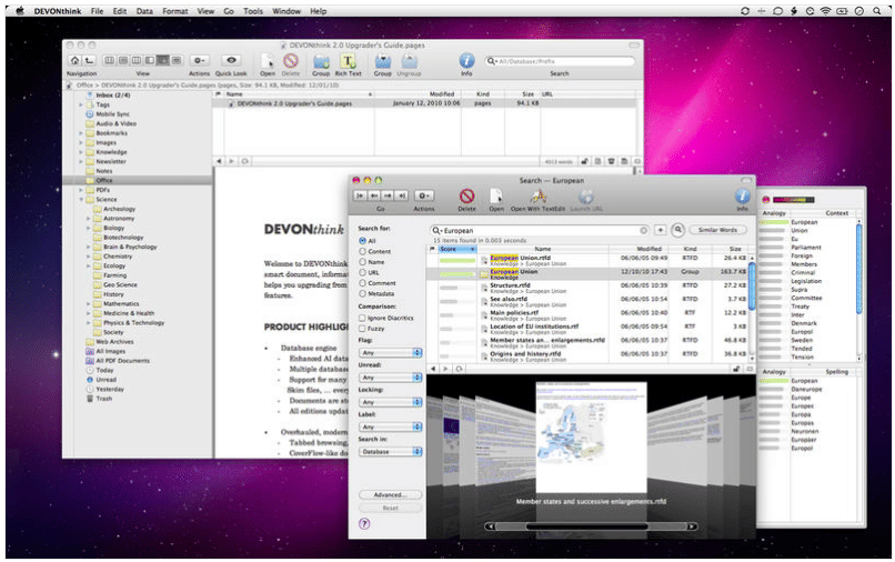 Die Übersicht behalten oder verlieren: DevonThinks Benutzeroberfläche 